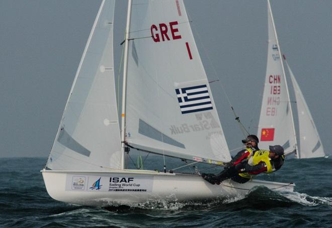 2014 ISAF Sailing World Cup Qingdao - Panagiotis Mantis and Pavlos Kagialis © ISAF 